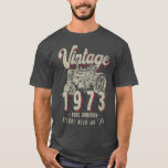 Vintage Tractor Farmer Birthday Born In 1973 & Eas T-shirt<br><div class="desc">Vintage Tractor Farmer Birthday Born In 1973 & Established .</div>