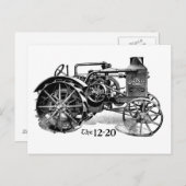 Vintage tractorBriefkaart Briefkaart (Voorkant / Achterkant)