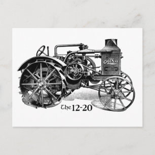 Vintage tractorBriefkaart Briefkaart