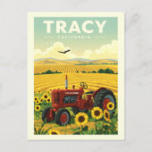 Vintage Tracy California Briefkaart (Voorkant)
