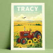 Vintage Tracy California Briefkaart