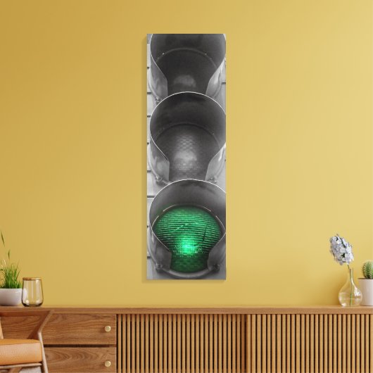 Vintage Traffic Light Canvas Art (Insitu (Woonkamer))