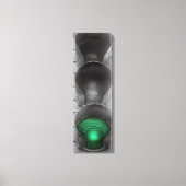 Vintage Traffic Light Canvas Art (Voorkant)