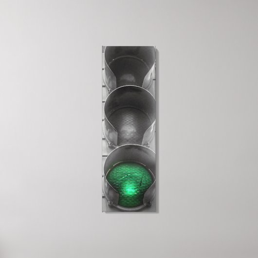 Vintage Traffic Light Canvas Art (Voorkant)