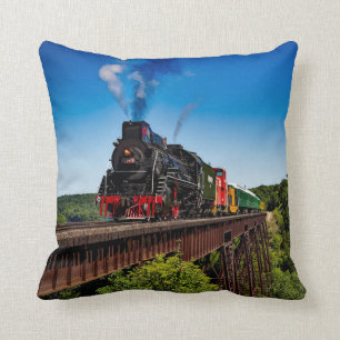 Vintage Train Bridge foto Kussen