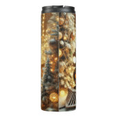 Vintage Train Festive Window Christmas Trees Thermosbeker (Achterkant)