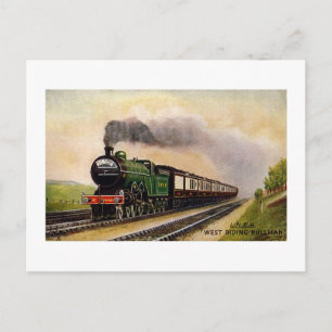 Vintage-Train-West Riding Pullman Briefkaart