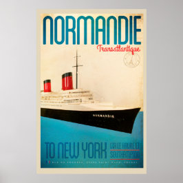Vintage Transatlantique Travel Poster