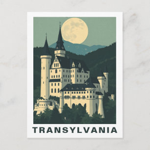 Vintage Transsylvanië Roemenië Kasteel Reis Gotisc Briefkaart