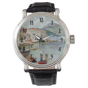 Vintage Travel 1920's Menton, Franse Riviera Horloge