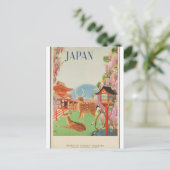 Vintage Travel 1930 Japan Briefkaart (Staand voorkant)