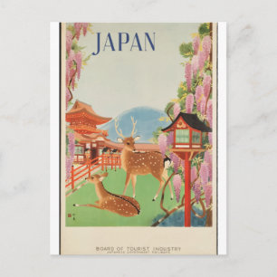 Vintage Travel 1930 Japan Briefkaart