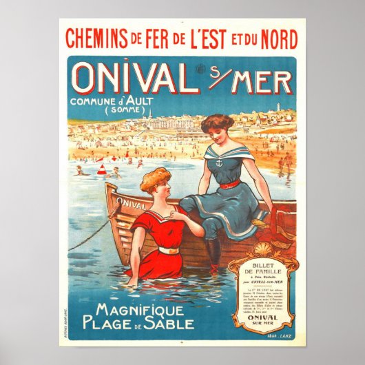 Vintage Travel Ad Poster (Voorkant)