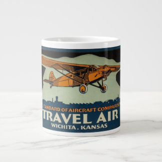 Vintage Travel Air-vliegtuig, Wichita de lucht hoo Grote Koffiekop