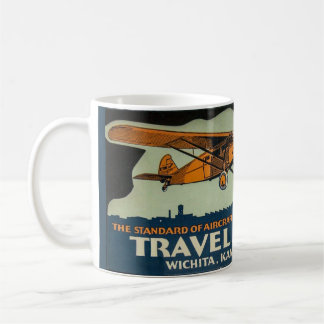 Vintage Travel Air-vliegtuig, Wichita de lucht hoo Koffiemok