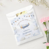 Vintage Travel Airplane Birthday Party Bedankzakje (Gezegeld)