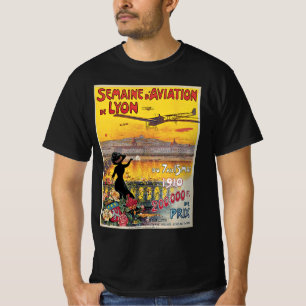 Vintage Travel, Airplanes Air Show, Lyon, Frankrij T-shirt