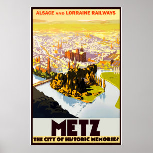 Vintage Travel - Alsace - Frankrijk Poster