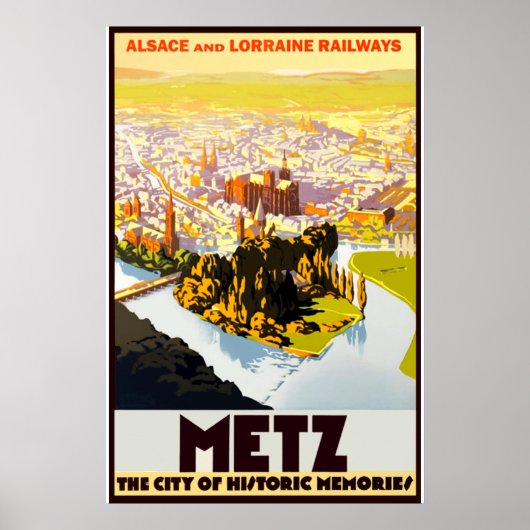 Vintage Travel - Alsace - Poster Frankrijk (Voorkant)