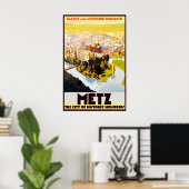 Vintage Travel - Alsace - Poster Frankrijk (Thuiskantoor)