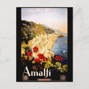 Vintage Travel Amalfi Italië Briefkaart