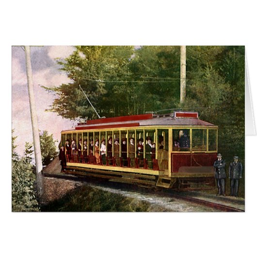 Vintage Travel and Transportation Electric Trolley (Voorkant Horizontaal)