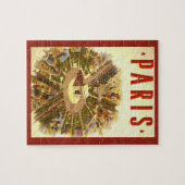 Vintage Travel, Arc de Triomphe Paris Frankrijk Legpuzzel (Horizontaal)