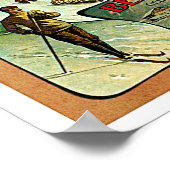 Vintage Travel Art Zwitserland Poster (Hoek)