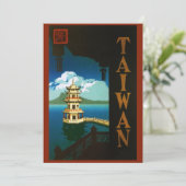 Vintage Travel Asia, Taiwan Pagoda Tiered Tower (Staand voorkant)