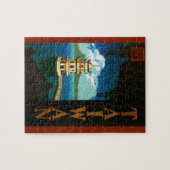 Vintage Travel Asia, Taiwan Pagoda Tiered Tower Legpuzzel (Horizontaal)