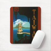 Vintage Travel Asia, Taiwan Pagoda Tiered Tower Muismat (Met muis)