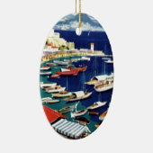 Vintage Travel Athens Griekenland Keramisch Ornament (Rechts)