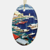 Vintage Travel Athens Griekenland Keramisch Ornament (Links)