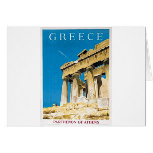 Vintage Travel Athens Griekenland Parthenon Temple