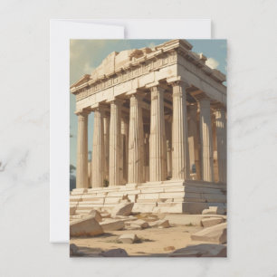Vintage Travel Athens Griekenland Parthenon Temple
