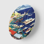 Vintage Travel Athens Griekenland Ronde Klok (Hoek)