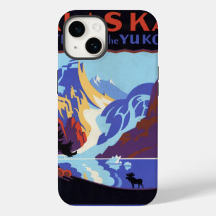 Vintage Travel , Atlin en Yukon, Alaska Case-Mate iPhone 14 Hoesje