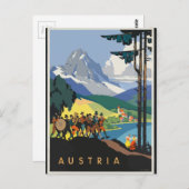 Vintage Travel Austria Briefkaart (Voorkant / Achterkant)