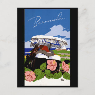 Vintage Travel Bermuda jaren veertig Briefkaart