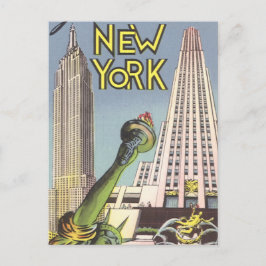 Vintage Travel, beroemde New York City Landmarks Briefkaart