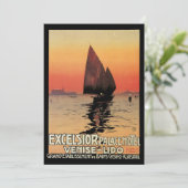 Vintage Travel, Boats in Excelsior Palace Venice (Staand voorkant)