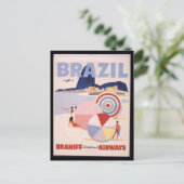 Vintage Travel Briefkaart (Staand voorkant)