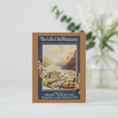 Vintage Travel Briefkaart (Staand voorkant)