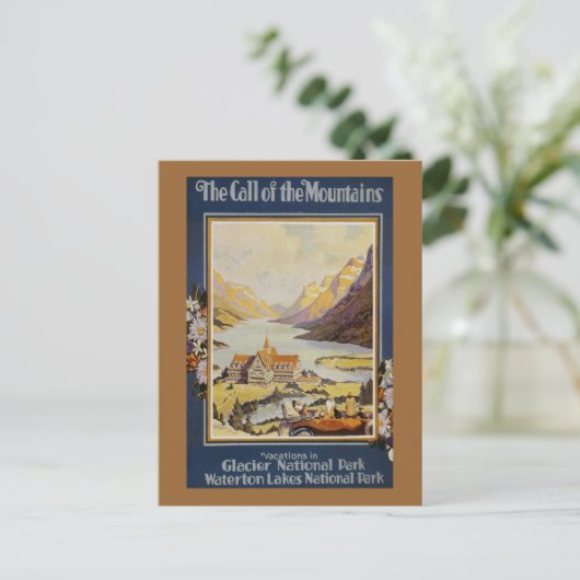 Vintage Travel Briefkaart (Staand voorkant)