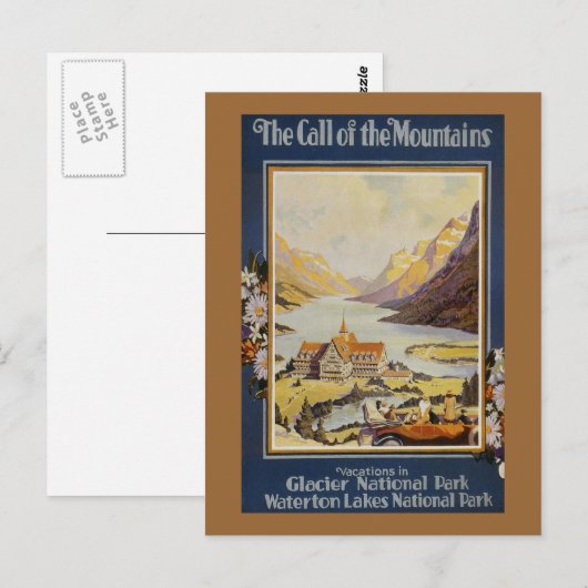 Vintage Travel Briefkaart (Voorkant / Achterkant)