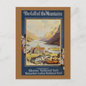 Vintage Travel Briefkaart (Voorkant)