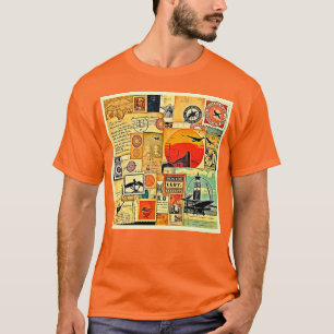 Vintage Travel Briefkaart Art T-shirt