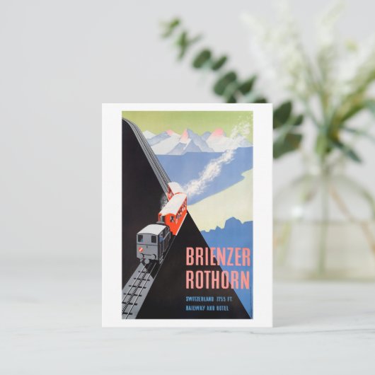 Vintage Travel Briefkaart Brienzer Rothorn (Staand voorkant)