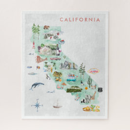 Vintage Travel Briefkaart | California Collectable Legpuzzel