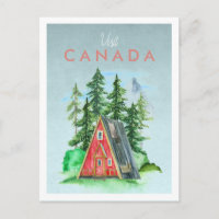 Vintage Travel Briefkaart | Canada